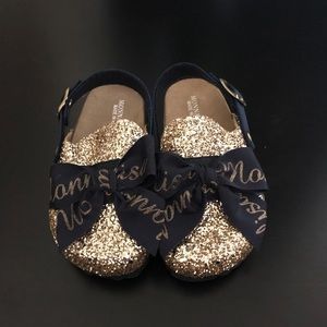 Gil’s Monnalisa mules glitter size 12 toddler